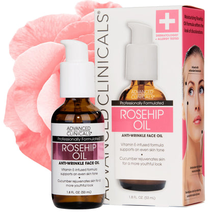 Huile de Rose Musquée Advanced Clinicals 1,8 Fl Oz vue avant
