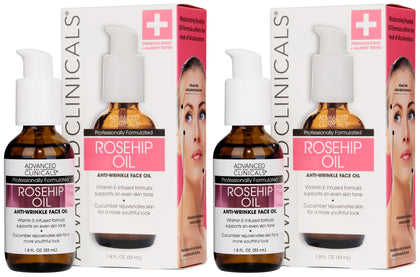 Huile de Rosier Sauvage Advanced Clinicals 2-Pack vue de face