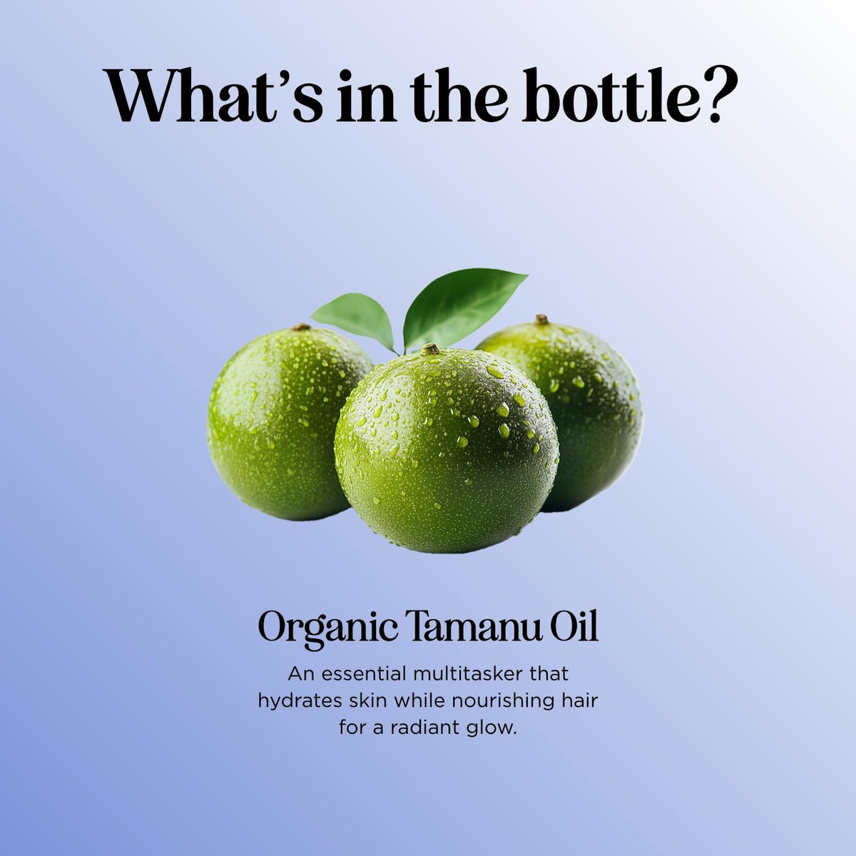 Huile de tamanu bio avec des huiles essentielles pour mélange