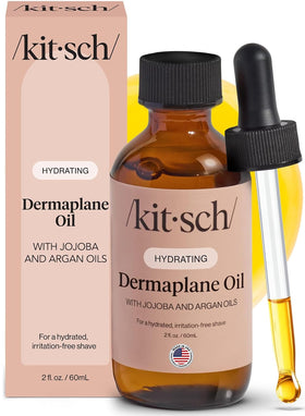 Huile dermaplane Kitsch 118g avec bouteille en vue de face