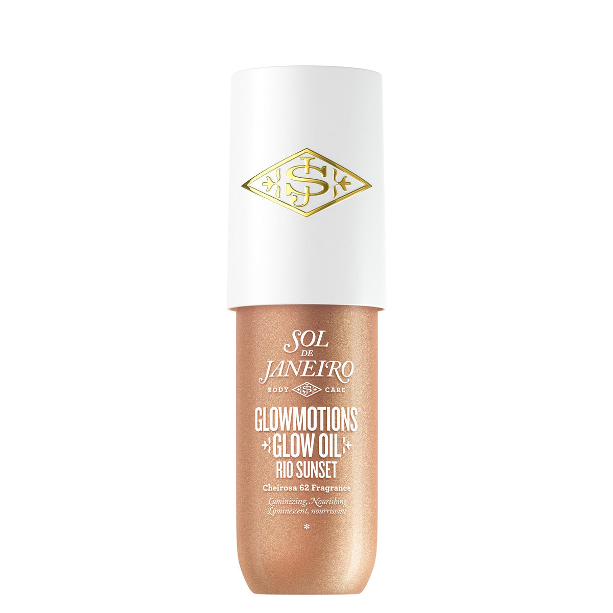 Huile Éclat Rio Sunset 75ml de Sol de Janeiro vue de face