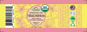 Huile essentielle d'hélichryse US Organic vue de côté