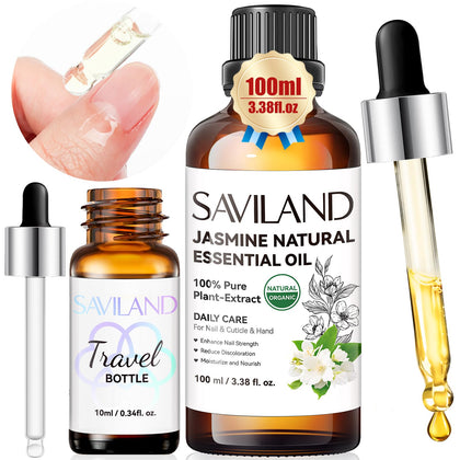 Huile essentielle de jasmin SAVILAND 100% pure, flacon avant