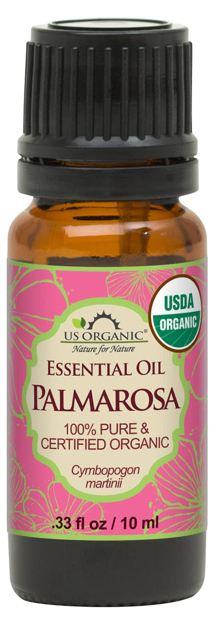 Huile Essentielle de Palmarosa 10 ml US Organic vue avant