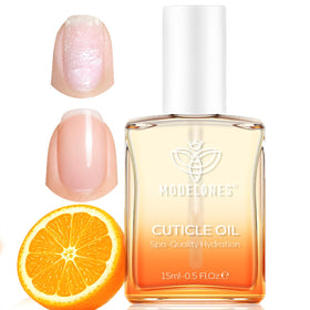 Huile pour cuticules Modelones 15 ml vue avant avec parfum de rose