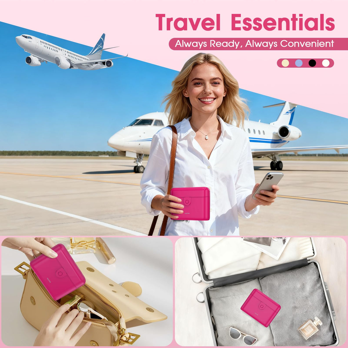 HUITAI Flacons de Voyage Avec Design Pratique pour Voyage