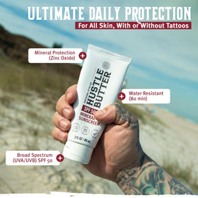Hustle Butter Deluxe Crème Solaire Après-Tatouage texture crème