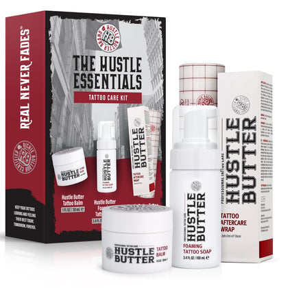 Hustle Butter Deluxe Kit de Soins Après-Tatouage avec baume et savon
