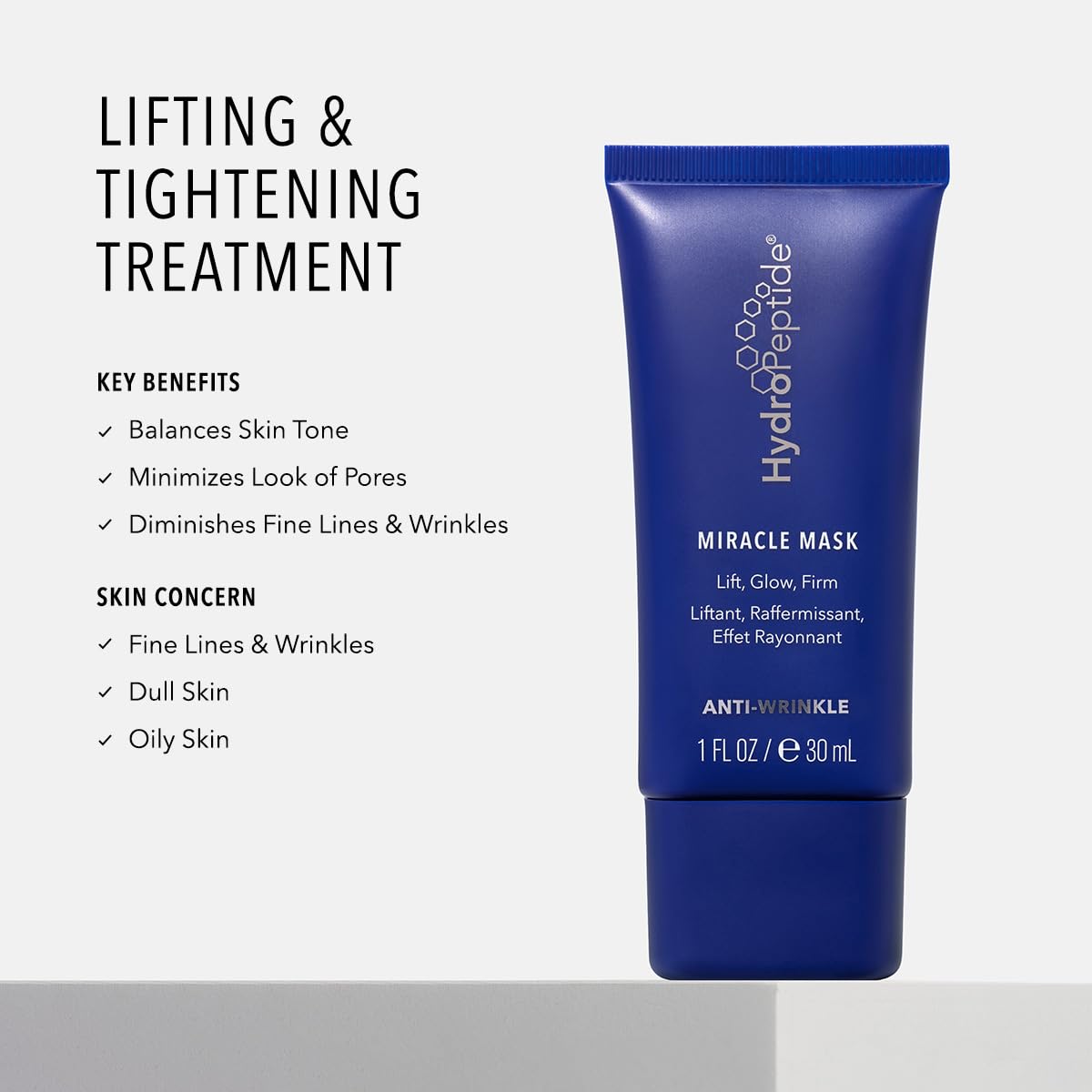 HydroPeptide Miracle Mask 120g texture du masque sur une main