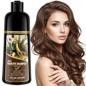 Hynqor Shampooing Colorant Marron 3 en 1 vue avant avec étiquette