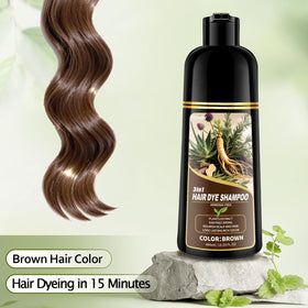 Hynqor Shampooing Colorant Marron application sur cheveux