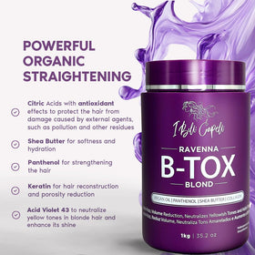 I Belli Capelli Traitement B-tox, application sur cheveux