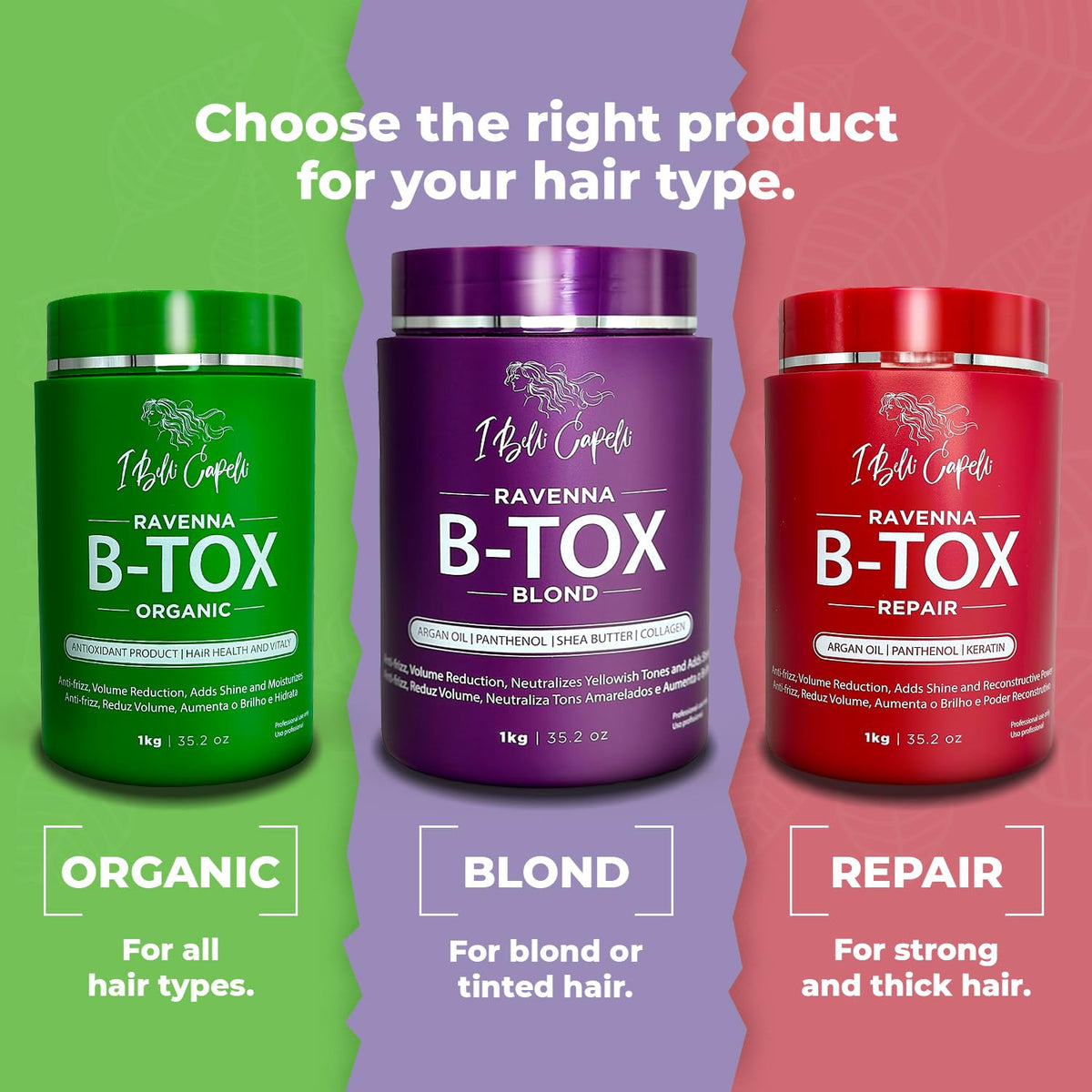 I Belli Capelli Traitement B-tox, détail de l'étiquette