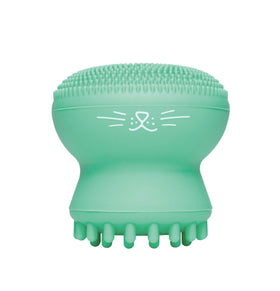 I DEW CARE Pawfect Face Scrubber en silicone vue de face avec design de chat