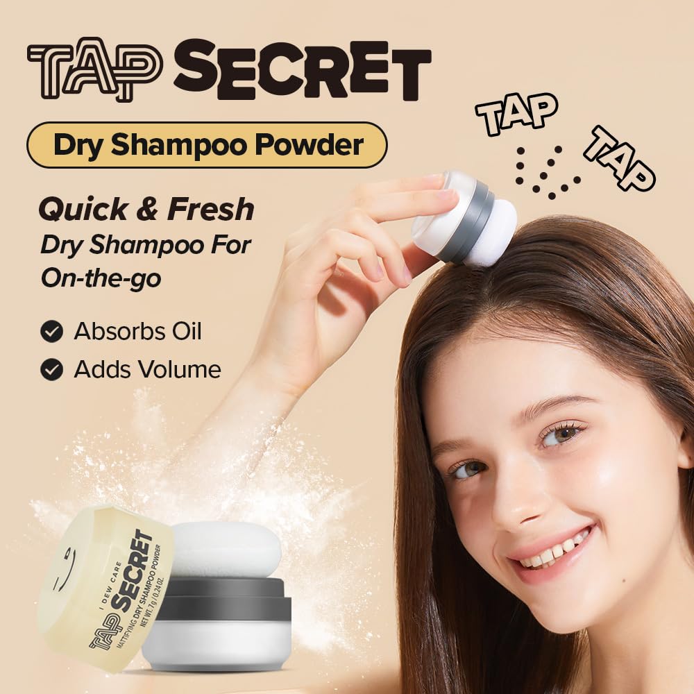 I DEW CARE Tap Secret Trio Poudre de Shampoing Sec en emballage