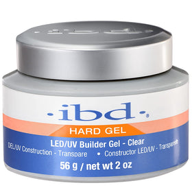 IBD Gel Constructeur Clear 2 oz vue de face avec couvercle