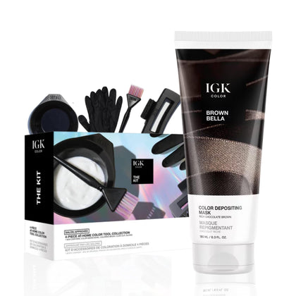 IGK Brown Bella Masque Colorant Chocolat Brun 363g vue avant