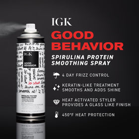 IGK Good Behavior Spray Lissant 340 ml avec étiquette