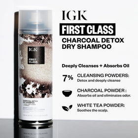IGK Shampoo Sec Charbon Detox 6,3 Oz côté droit