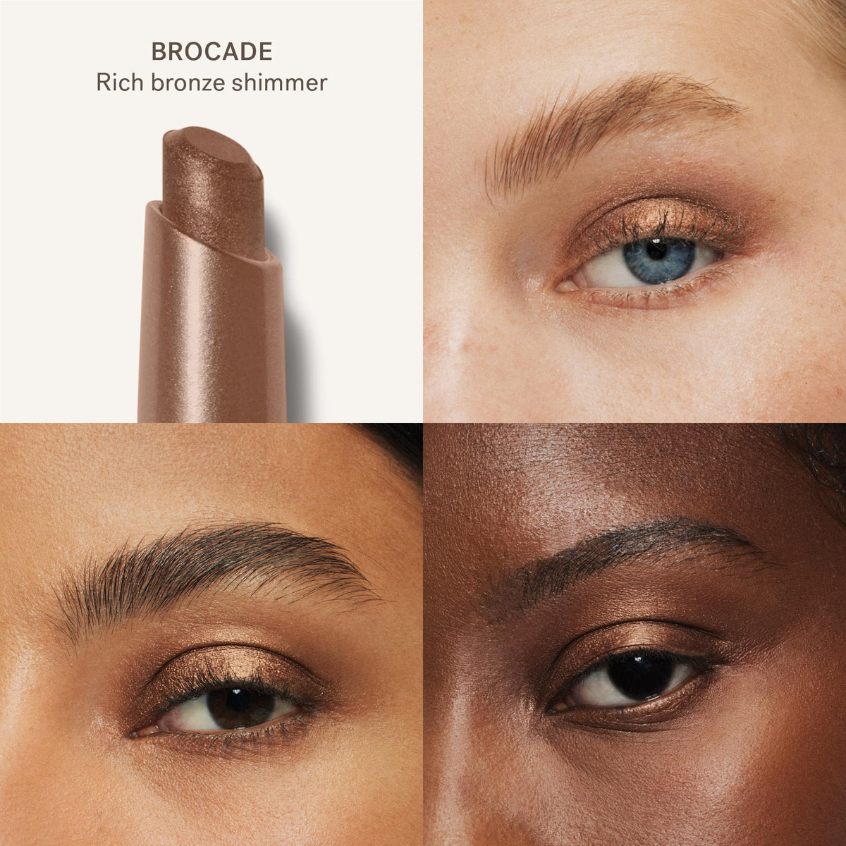 ILIA Eye Stylus Shadow Stick Brocade en action sur les paupières