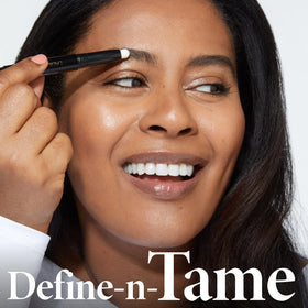 Illustration des sourcils avant et après l'utilisation du Stick à sourcils.