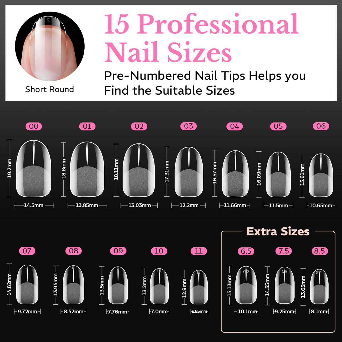 Image des tips d'ongles ovales AZUREBEAUTY en action, manucure élégante