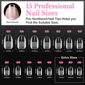 Image des tips d'ongles ovales AZUREBEAUTY en action, manucure élégante