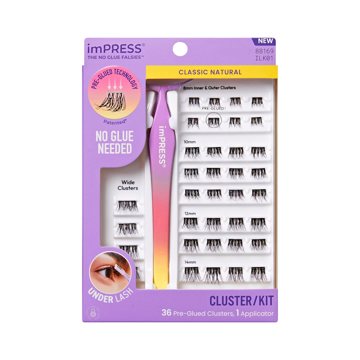 imPRESS Faux Cils Autocollants 12-14mm Pack avant
