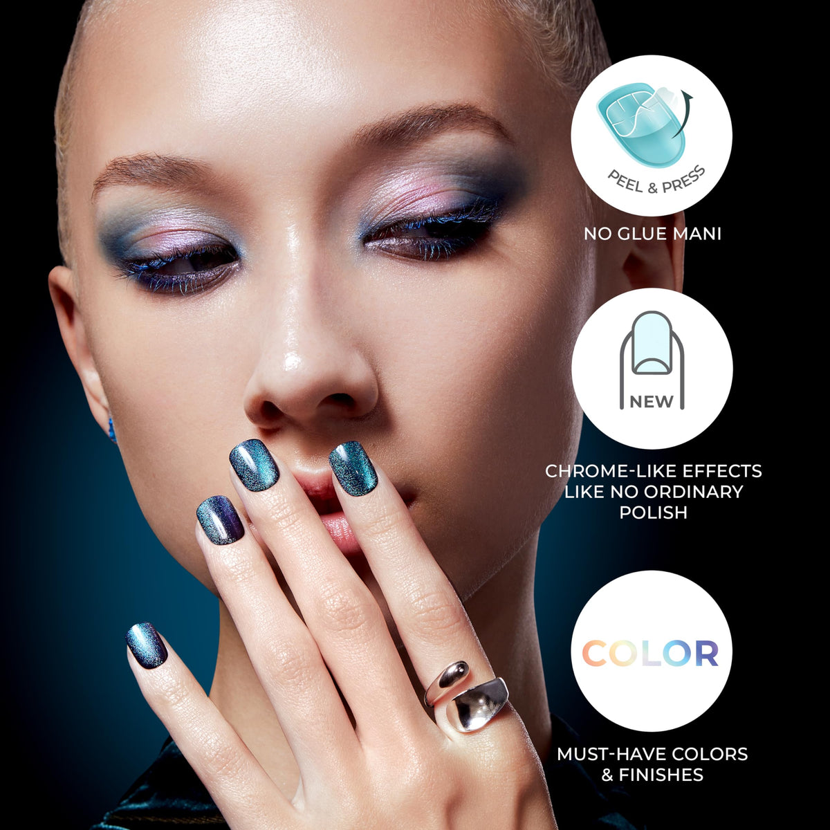 imPRESS Faux Ongles Press-On 'This City' Rouge avec accessoires