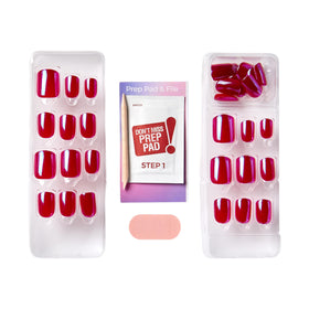 imPRESS Faux Ongles Press-On 'This City' Rouge avec pad de préparation