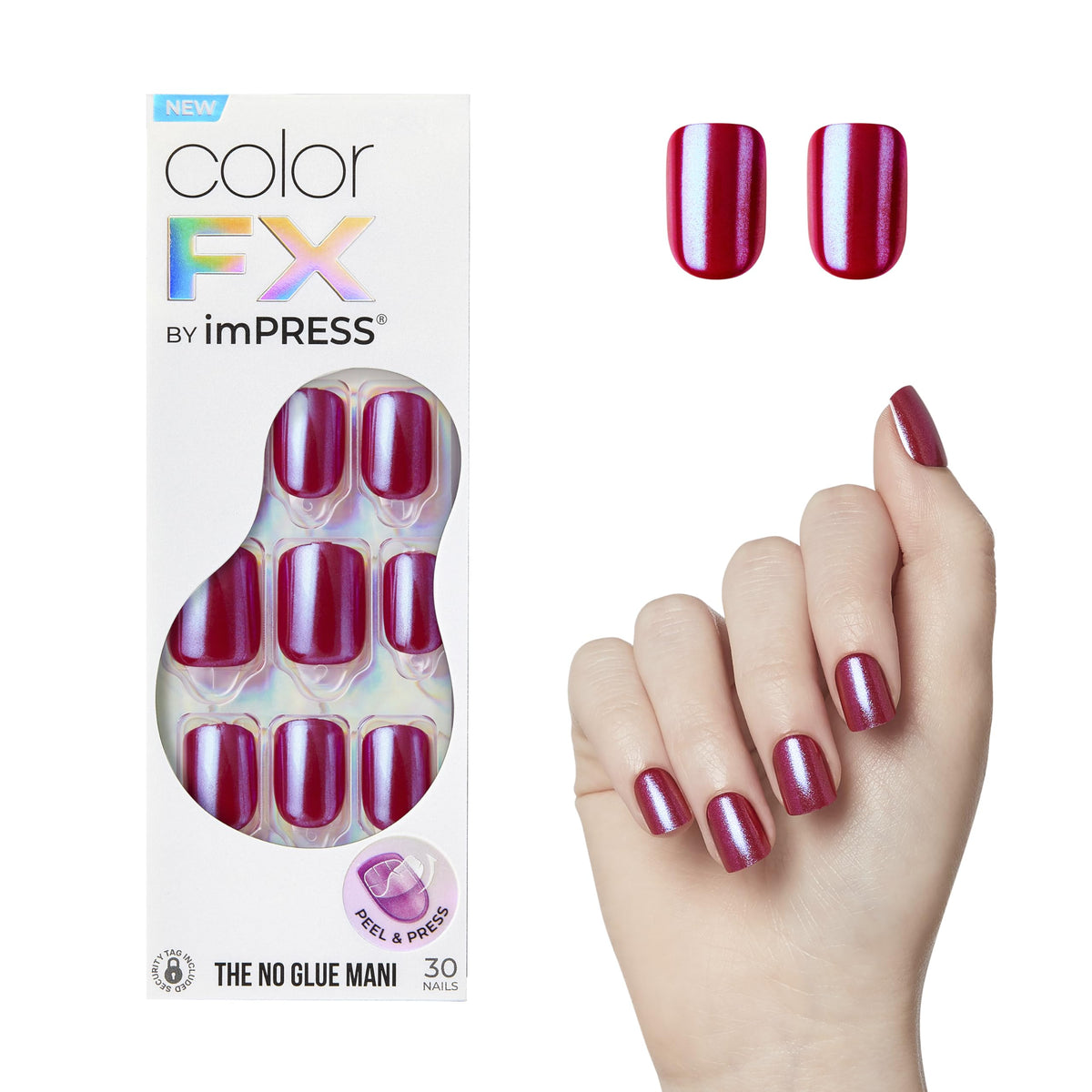 imPRESS Faux Ongles Press-On 'This City' Rouge vue avant
