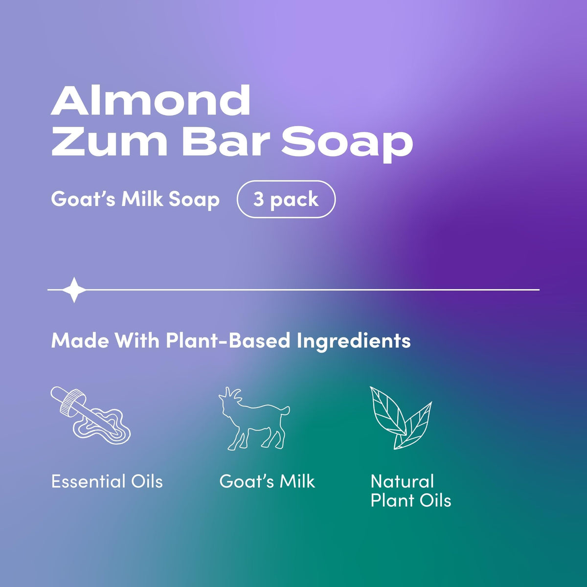 Indigo Wild Savon au Lait de Chèvre Amande 85g avec emballage