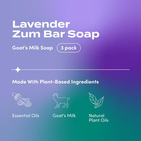 Indigo Wild Savon au Lait de Chèvre Lavande - vue latérale