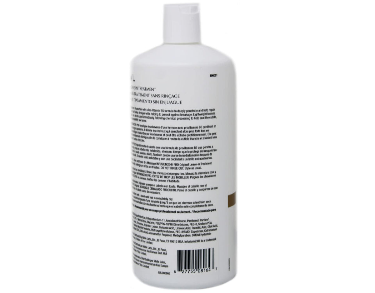 Infusium traitement capillaire Pro-Vitamine B5 1000 ml en situation d'utilisation