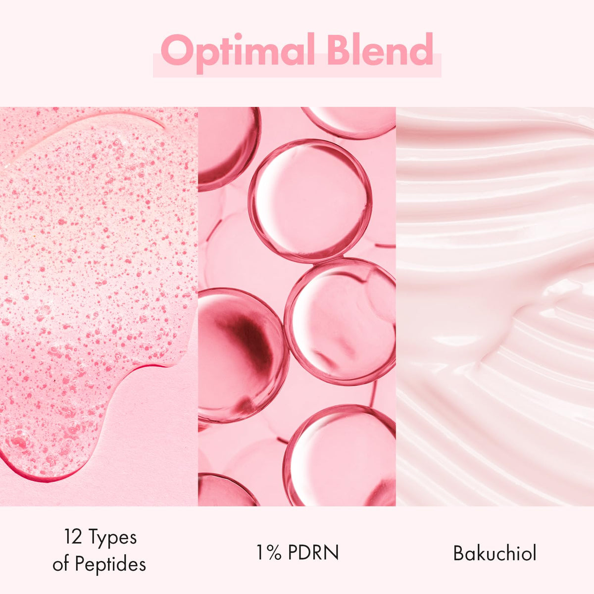 Ingrédients clés du sérum TOSOWOONG Peptide Rose