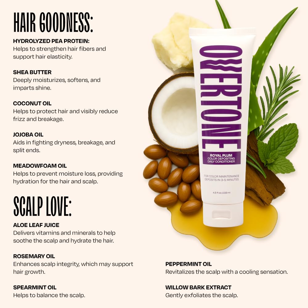 Ingrédients de l'après-shampooing Overtone Royal Plum