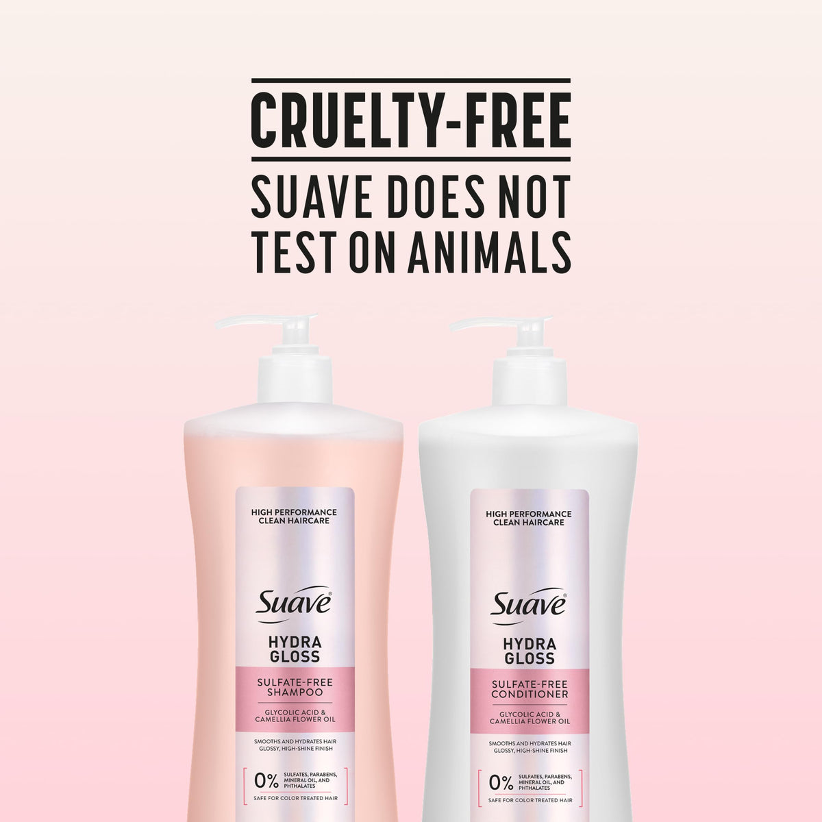 Ingredients de l'après-shampooing Suave Hydra Gloss, premier plan