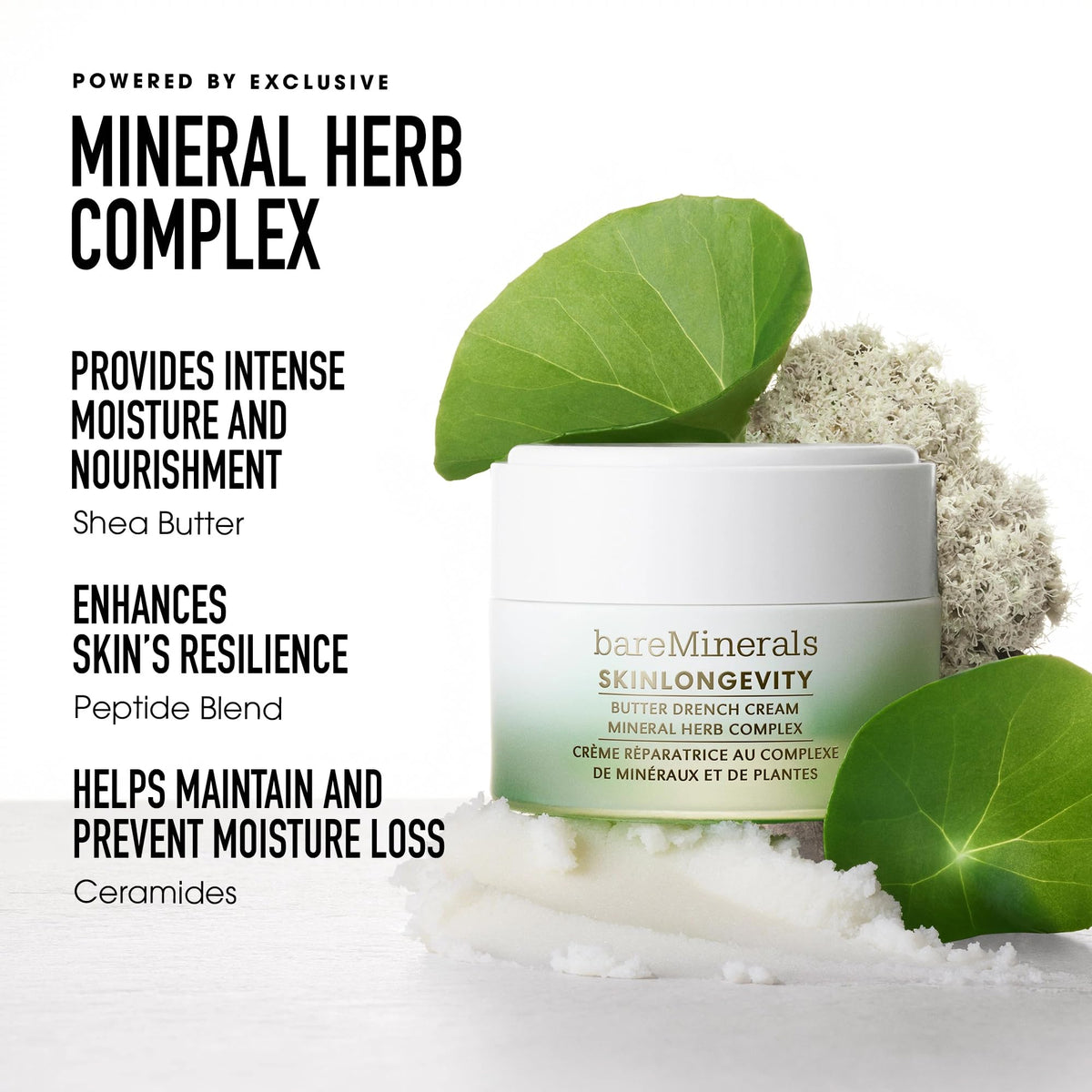 Ingrédients de la crème Butter Drench de bareMinerals