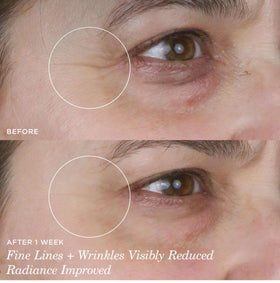 Ingrédients de la Crème Contour des Yeux TATCHA sur fond neutre