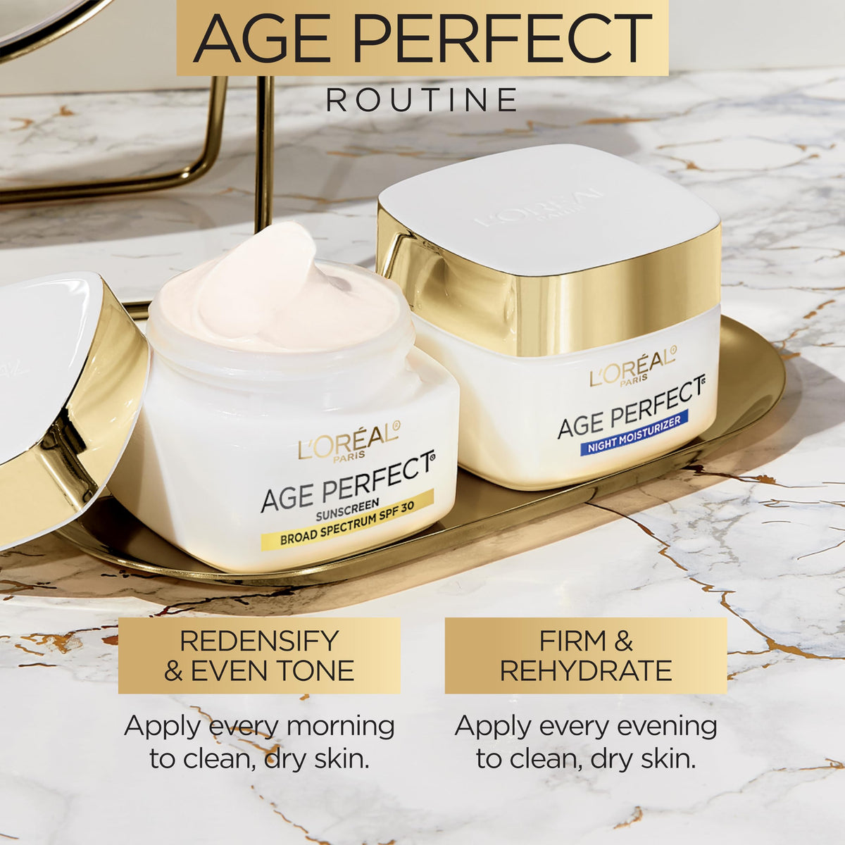 Ingrédients de la Crème de Nuit Age Perfect L'Oreal Paris