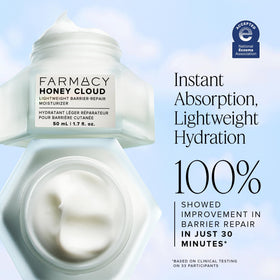 Ingrédients de la crème hydratante Farmacy Honey Cloud, y compris miel hawaïen