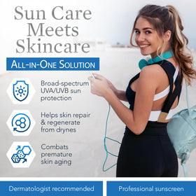 Ingrédients de la crème solaire ClearChoice incluant aloe vera et acide hyaluronique