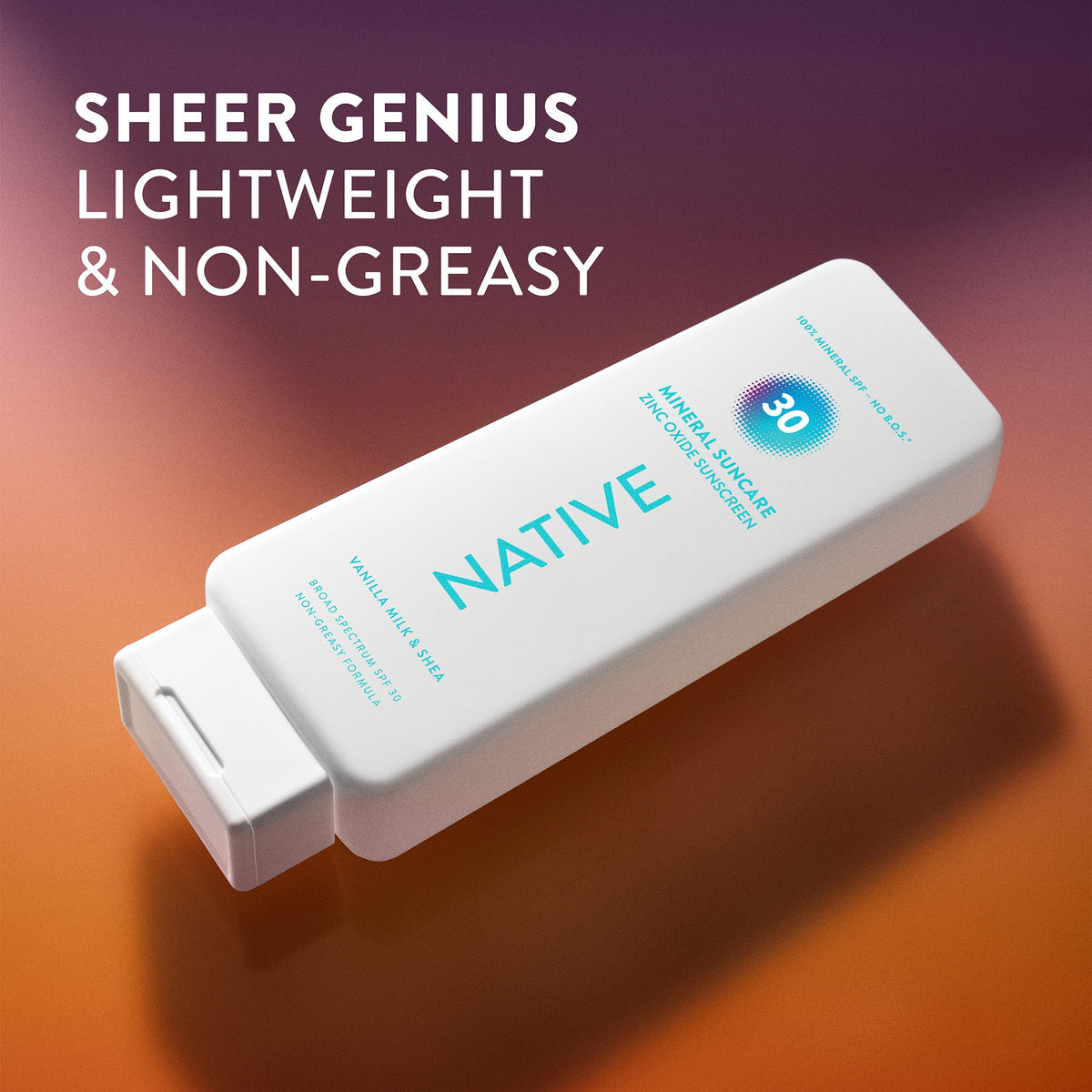 Ingrédients de la crème solaire Native SPF 30
