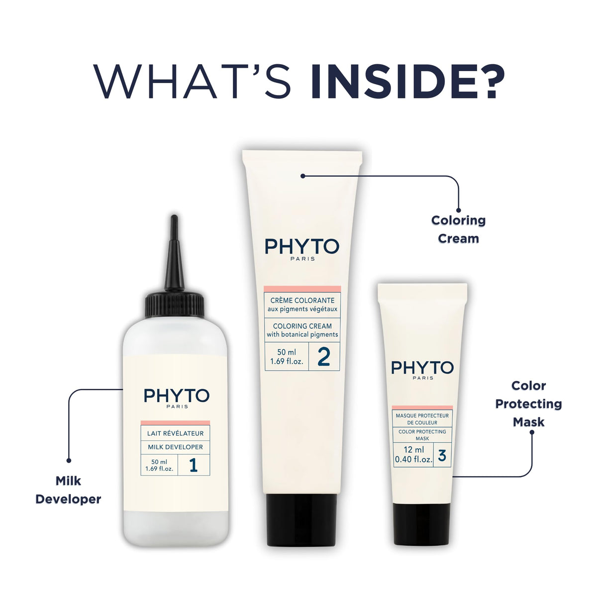 Ingrédients de la teinture PHYTO Phytocolor 5.35 Chocolat Clair