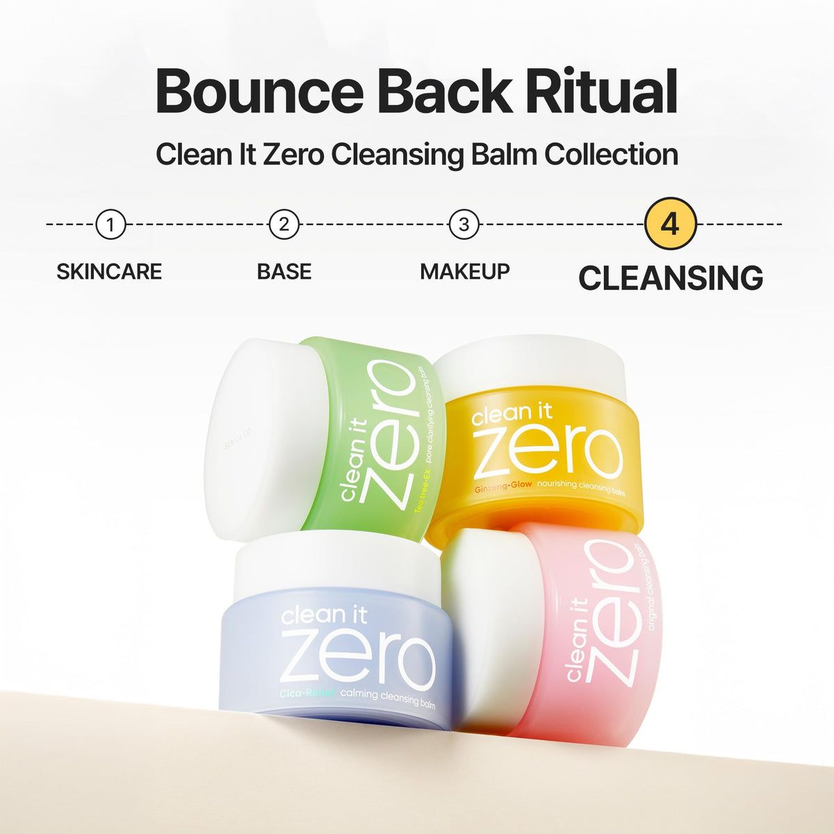 Ingrédients du baume nettoyant BANILA CO Clean it Zero