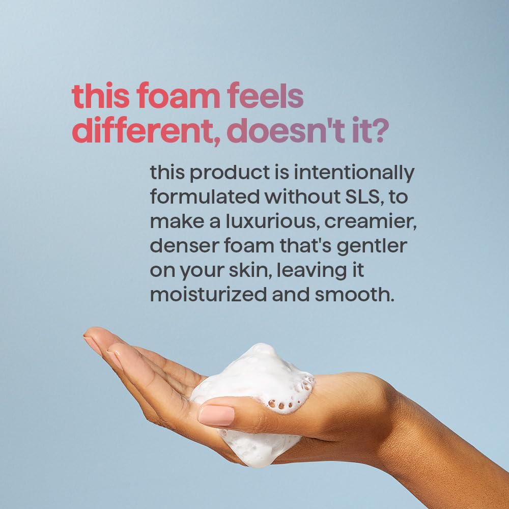 Ingrédients du gel douche Method Dream Foam sur fond blanc