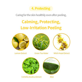 Ingrédients du Gel Peeling Citron Secret Key sur une table