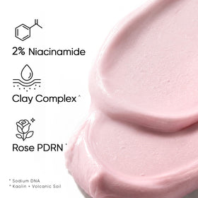 Ingrédients du masque SKINTIFIC à la Rose, vue rapprochée