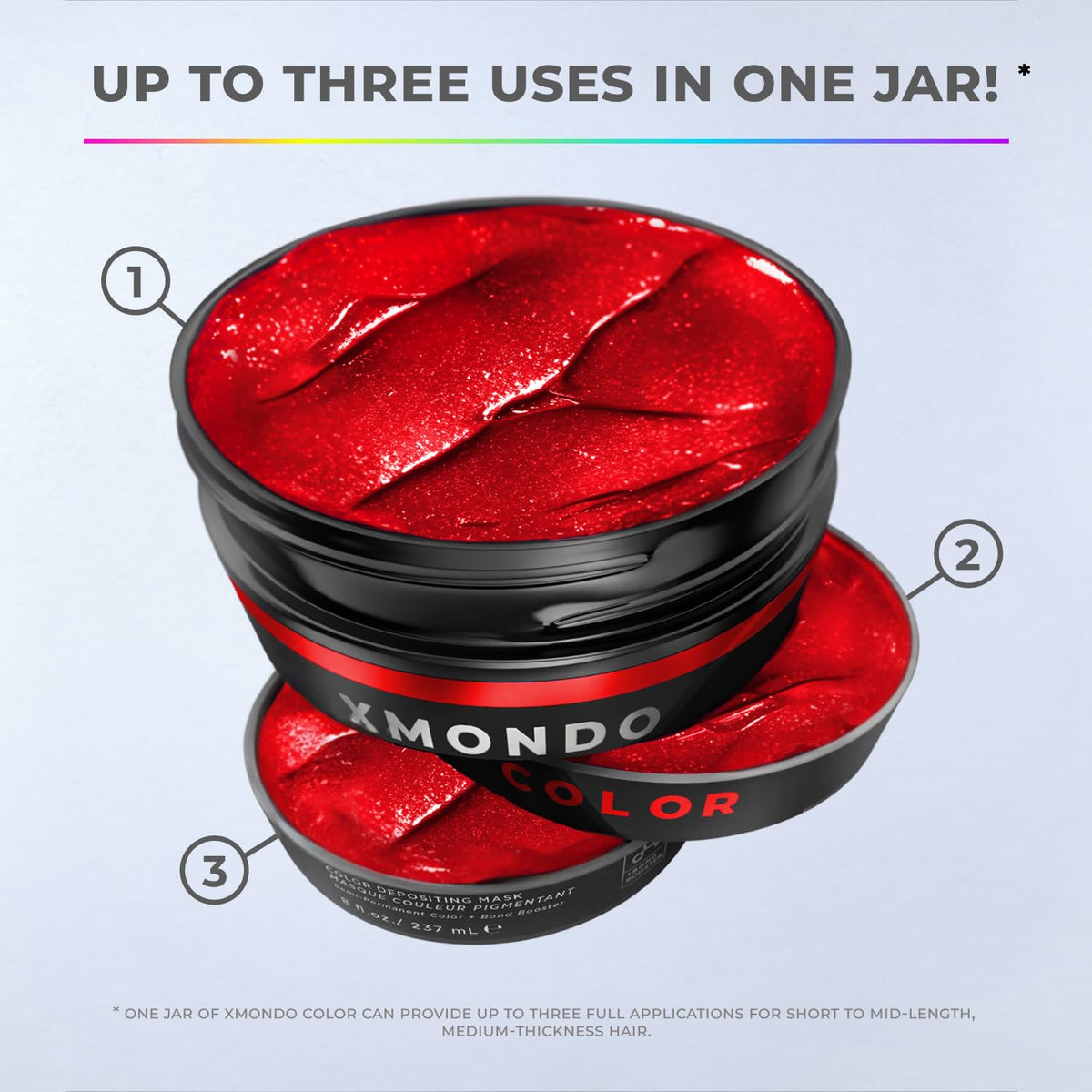 Ingrédients du masque XMONDO Super Rouge