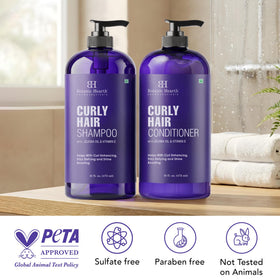 Ingrédients du shampooing et après-shampooing Botanic Hearth sur une table